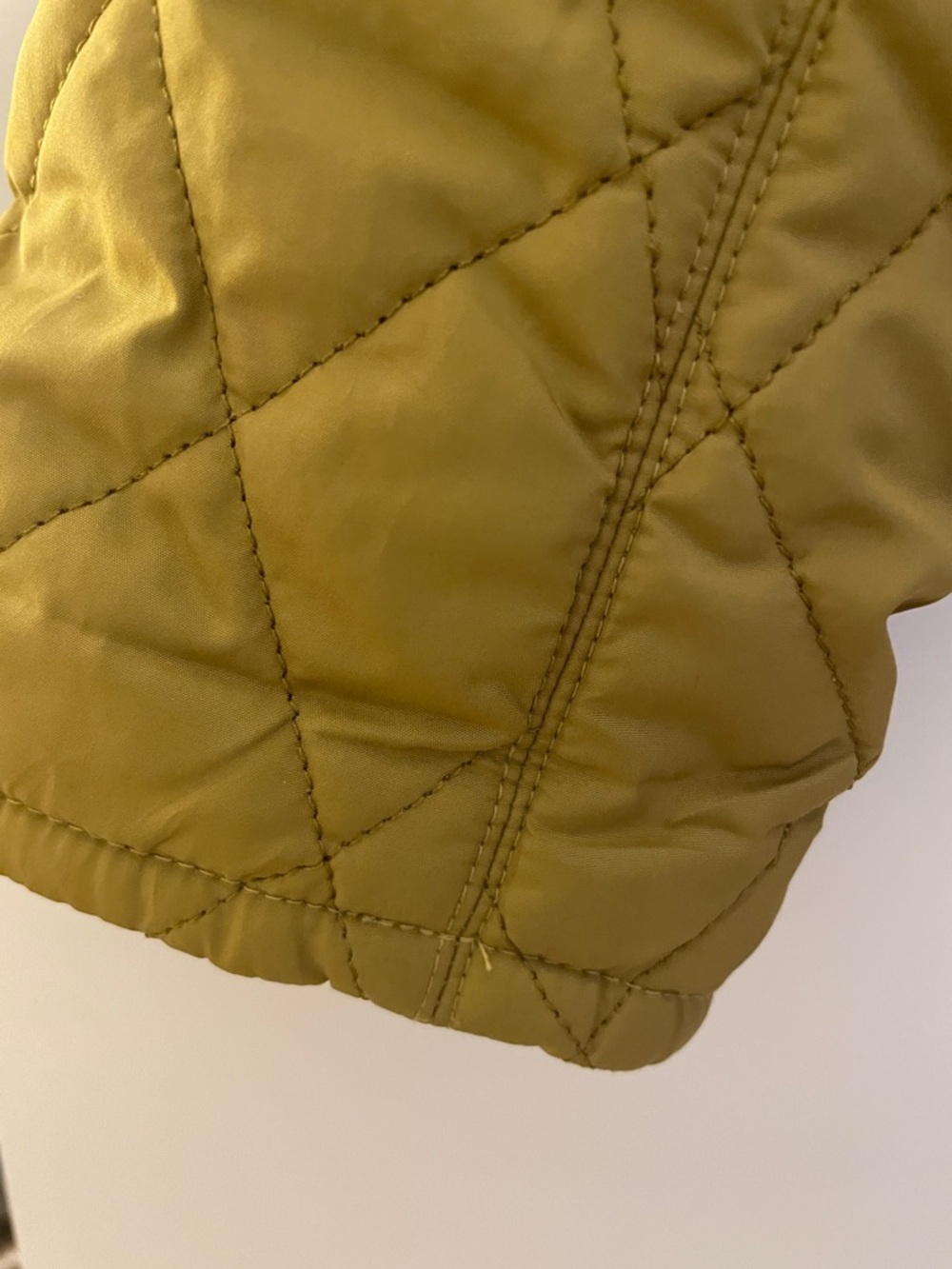 Barbour Quilted Puffer Jacket in Mustard Yellow - Picture 6 of 8